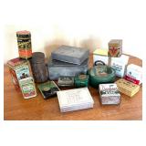 Variety of Vintage Tins including Whitmans Sampler, Durkees Gourd Sage, Drostes Cocoa and More