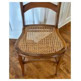 Vintage Cane Seat Wooden Chair
