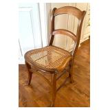 Vintage Cane Seat Wooden Chair