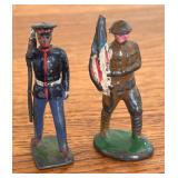 Vintage Military Metal Toy Figurines