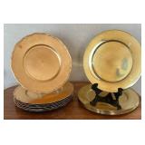 Brass and Resin Chargers