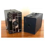 Two Vintage Brownie Cameras by Eastman Kodak