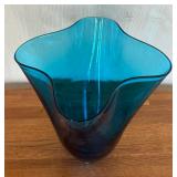 Ruffled Glass Vase by Blenko