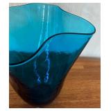 Ruffled Glass Vase by Blenko