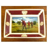 Royal Worcester Golfing Collection Plate by Melvin Buckley