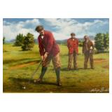 Royal Worcester Golfing Collection Plate by Melvin Buckley