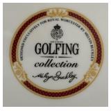 Royal Worcester Golfing Collection Plate by Melvin Buckley