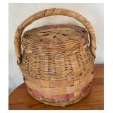 Vintage Goodies including Basket, Carafe, Utensils and More