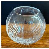 Two Atlantis Crystal Votive Candle Holders