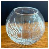 Two Atlantis Crystal Votive Candle Holders