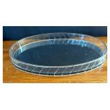 Vanity Tray with Two Magnifying Mirrors