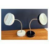 Vanity Tray with Two Magnifying Mirrors