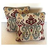 Two Decorative Accent Pillows