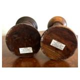 Vintage Decorative Wooded Candle Holders