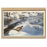 "Spring Thaw-Pheasant" Limited Edition Signed Print by Van Gilder