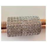 Simple Yet Elegant Sterling Silver and Rhinestone Necklace