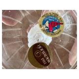 Vintage Hofbauer Crystal Bird in Glass Dome