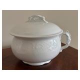 Vintage Lidded Chamber Pot