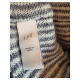 Pure Jill Hooded Zip Up Sweater with Coordinating Scarf