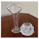 Orrefors Vase & Orrefors Candle Holder