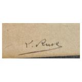 Jean-Louis Meissonier 1860 Pencil-Signed Etching by Paul Edme LeRat Men Horses