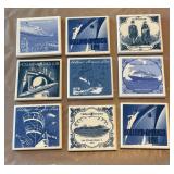 Variety of Holland American Line Tiles / Coasters