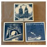 Variety of Holland American Line Tiles / Coasters