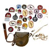 Vintage Boy Scout Supper Kit, Patches, Knife and More
