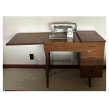 Vintage Sewing Table with Signature Sewing Machine