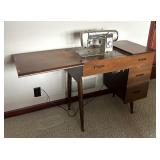 Vintage Sewing Table with Signature Sewing Machine