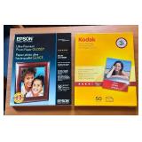 Mat and Glossy Photo Paper by Epson, HP and Kodak
