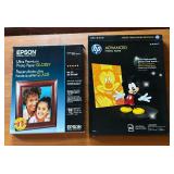 Mat and Glossy Photo Paper by Epson, HP and Kodak