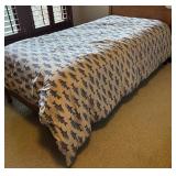 Two Vintage Twin Beds with Reversible Bedding