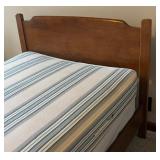 Two Vintage Twin Beds with Reversible Bedding