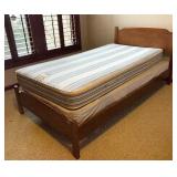 Two Vintage Twin Beds with Reversible Bedding