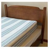 Two Vintage Twin Beds with Reversible Bedding