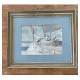 "Lester Jay Stone Oyster Boat" Limited Edition Print by Lester Jay Stone