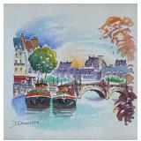 Original Framed Watercolor