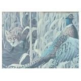 Pheasant and Fox Print