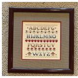 Two Needlepoint Alphabet Samplers