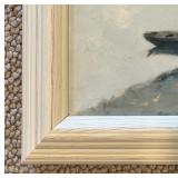 Original Painting of a Lakeside Scene