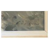 Original Painting of a Lakeside Scene