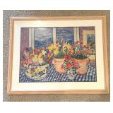 "Gingham Table" Print by Leslie Sayour