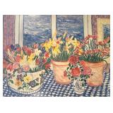 "Gingham Table" Print by Leslie Sayour