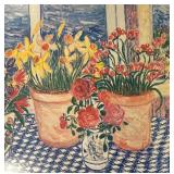 "Gingham Table" Print by Leslie Sayour