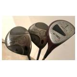 Leather Golf Bag with Ladie’s Clubs by Callaway, Yonex, Lynx, Taylor Made and More