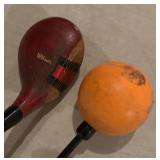 Ladies and Men’s Golf Clubs by Wilson, Taylor Made, Callaway and More including an Orange Whip