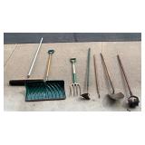 Broom, Shovels, Tiller, Pitchfork and More