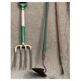 Broom, Shovels, Tiller, Pitchfork and More