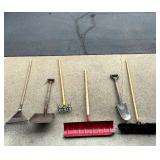 Shovels, Rake, Tiller and Broom